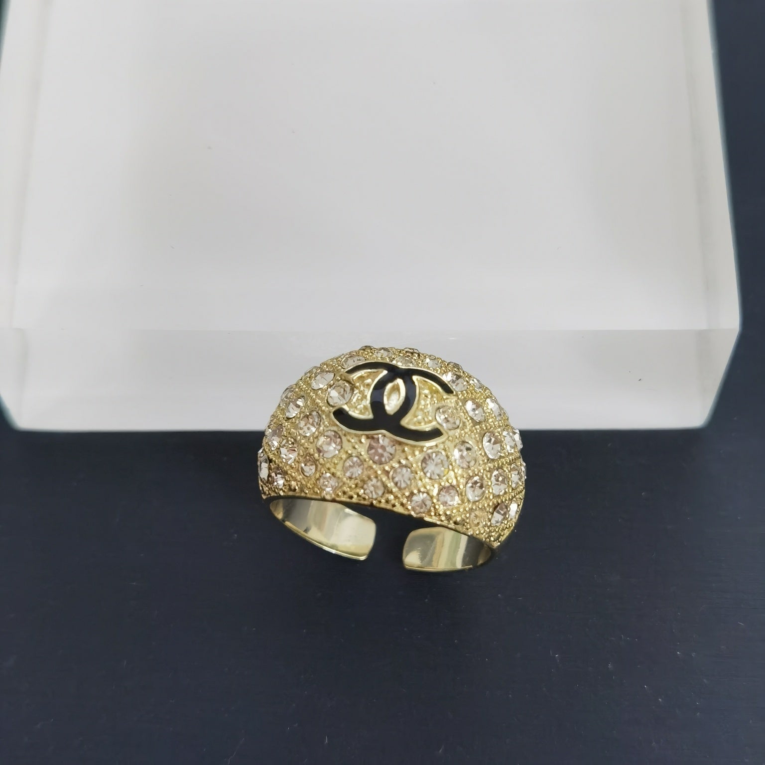 CC Rhinestone Open Ring
