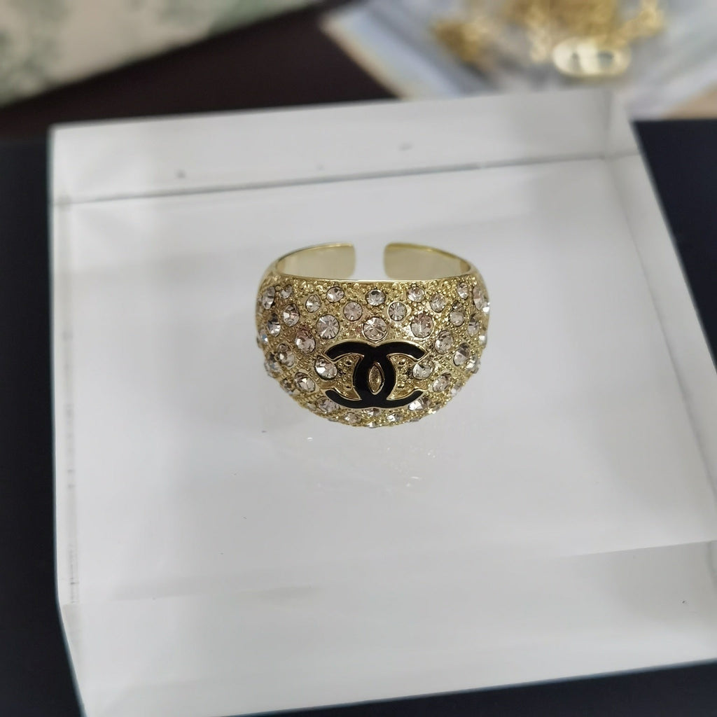 CC Rhinestone Open Ring