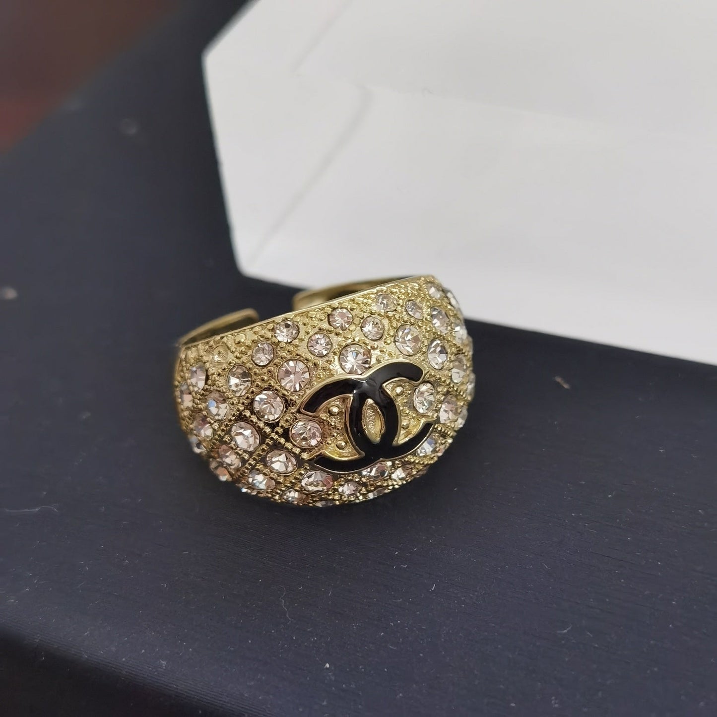 CC Rhinestone Open Ring