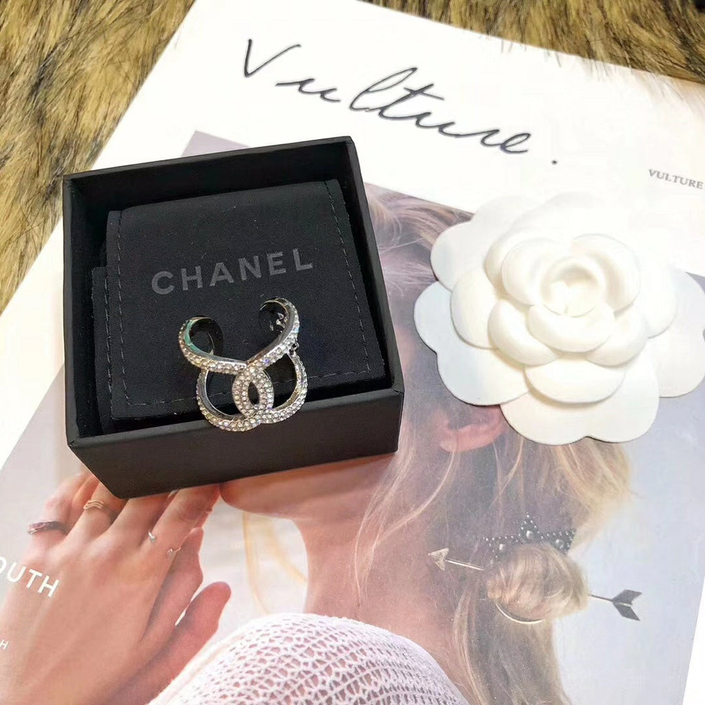 CC Rhinestone Open Ring