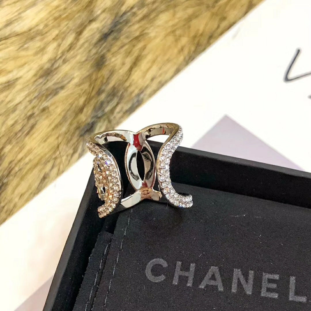 CC Rhinestone Open Ring