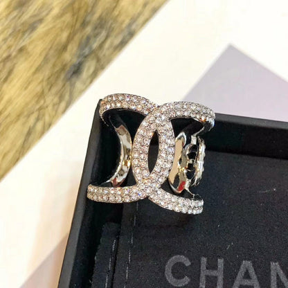 CC Rhinestone Open Ring