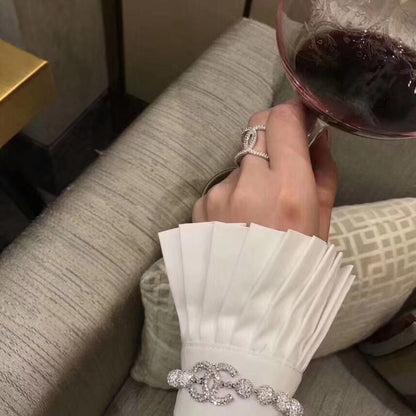 CC Rhinestone Open Ring