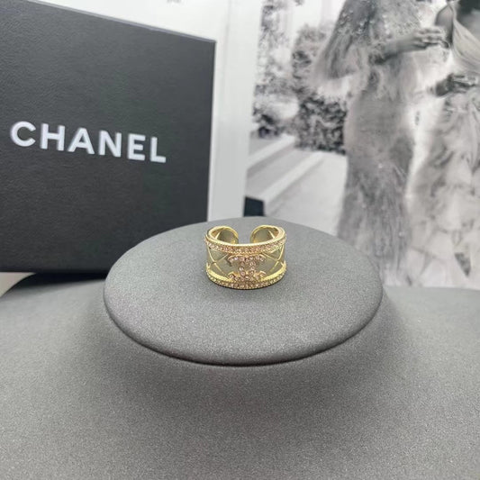 CC Rhinestone Open Ring
