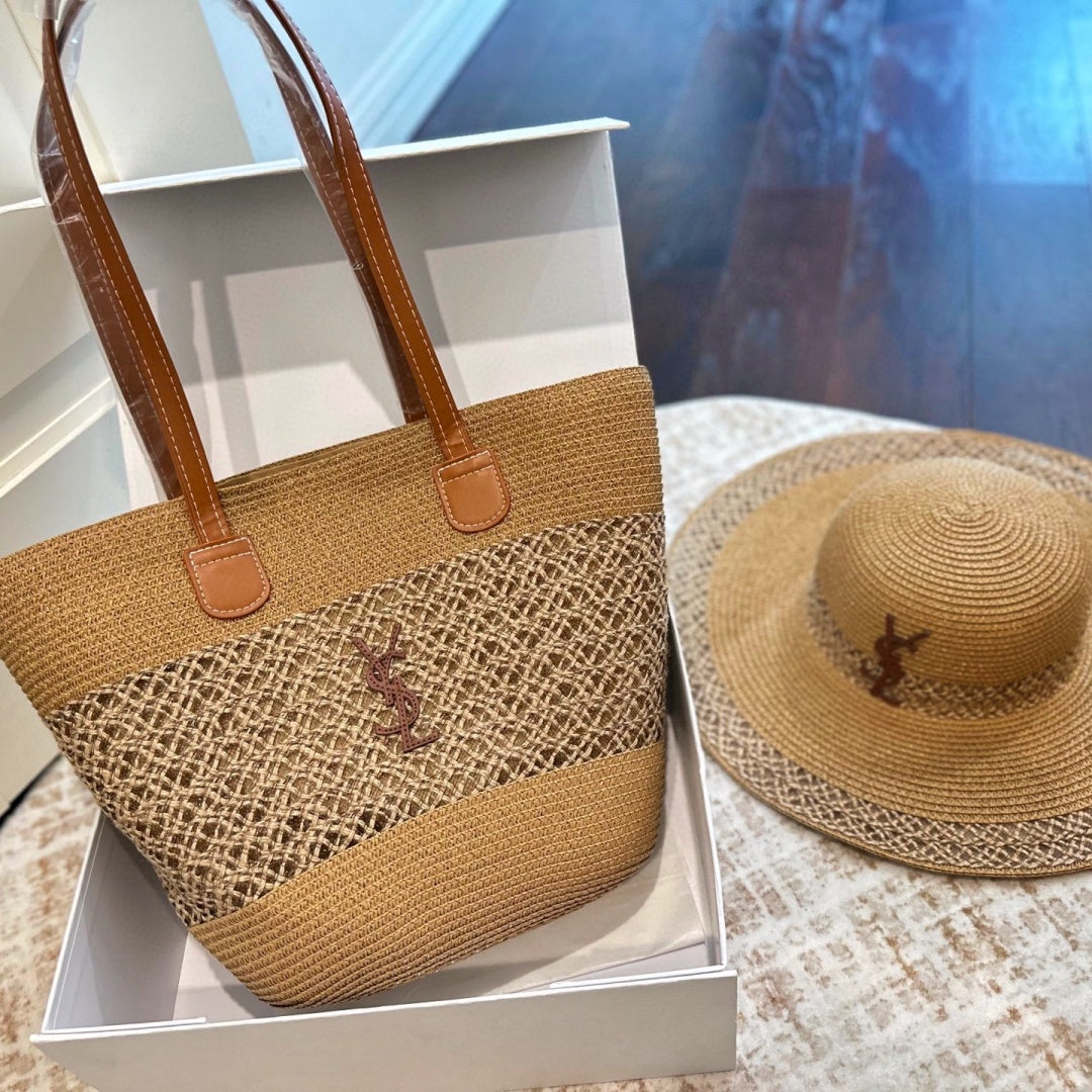 Fashionable YSL Hat Shoulder Bag Set
