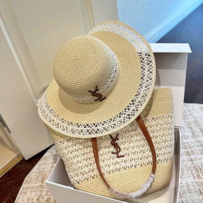 Fashionable YSL Hat Shoulder Bag Set
