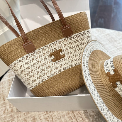 Fashionable CE Hat Shoulder Bag Set