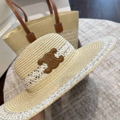 Fashionable CE Hat Shoulder Bag Set