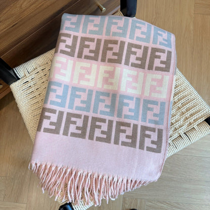 Fashionable FF Lettering Scarf