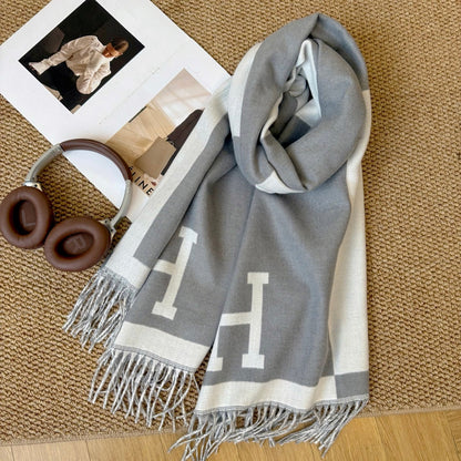 Fashionable H-Shaped Scarf