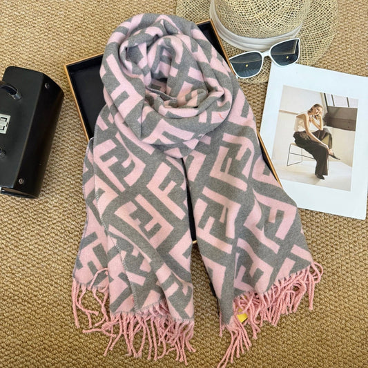 Fashionable FF Letter Scarf