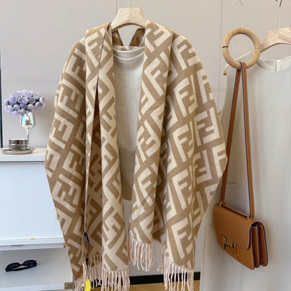 Fashionable FF Letter Scarf