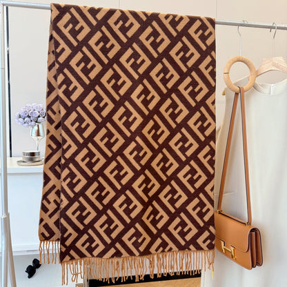 Fashionable FF Letter Scarf
