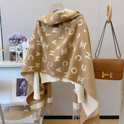 Fashionable H-Shaped Scarf