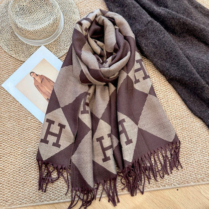 Fashionable H-Shaped Scarf