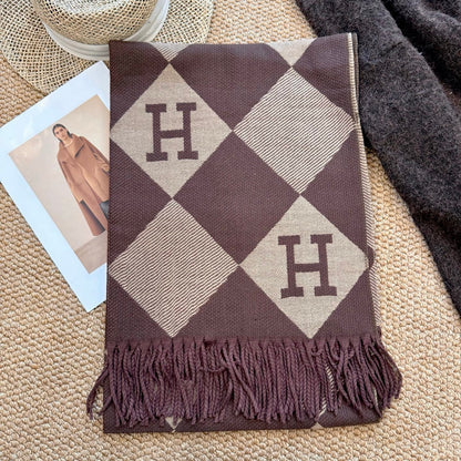 Fashionable H-Shaped Scarf
