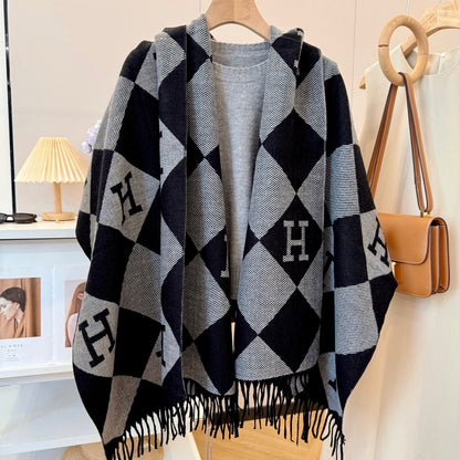 Fashionable H-Shaped Scarf