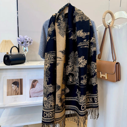 Fashionable CD Letter Scarf