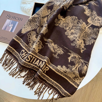 Fashionable CD Letter Scarf