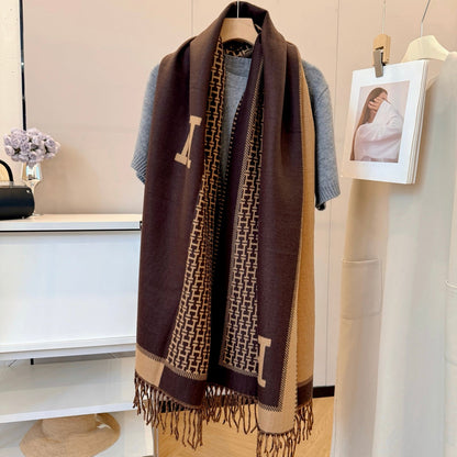 Fashionable H-Shaped Scarf