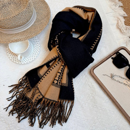 Fashionable H-Shaped Scarf