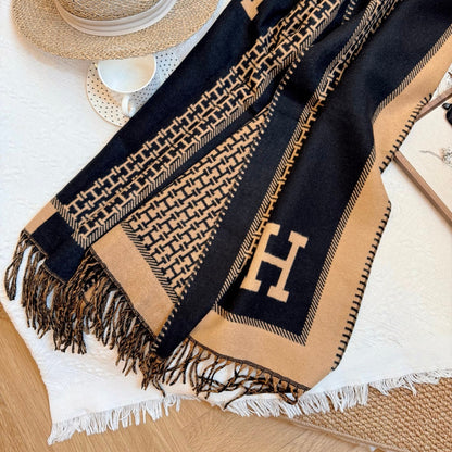Fashionable H-Shaped Scarf