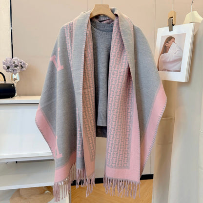 Fashionable H-Shaped Scarf