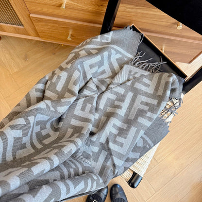 Fashionable FF Letter Scarf