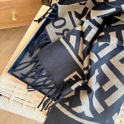 Fashionable FF Letter Scarf