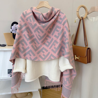 Fashionable FF Letter Scarf