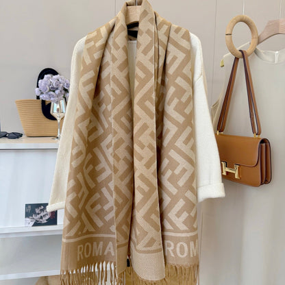 Fashionable FF Letter Scarf