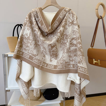 Fashionable CD Letter Scarf