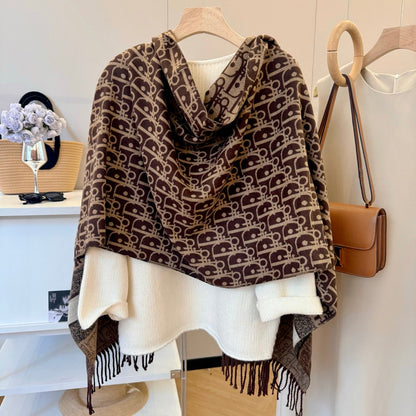 Fashionable CD Letter Scarf