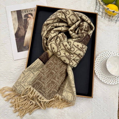 Fashionable CD Letter Scarf