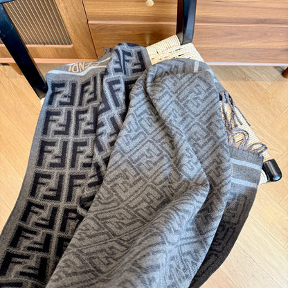 Fashionable FF Letter Scarf