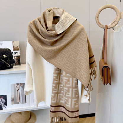 Fashionable FF Letter Scarf