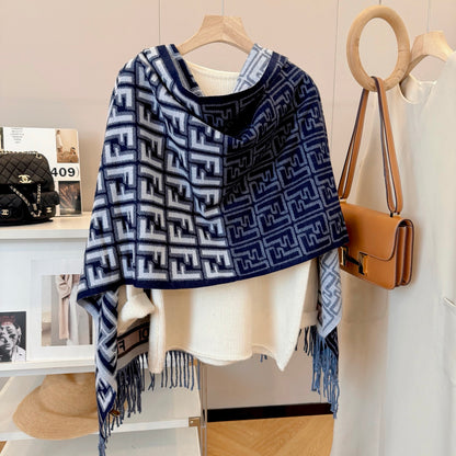 Fashionable FF Letter Scarf