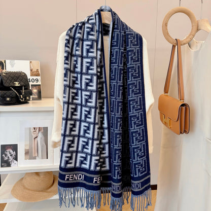 Fashionable FF Letter Scarf
