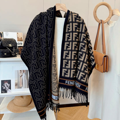 Fashionable FF Letter Scarf