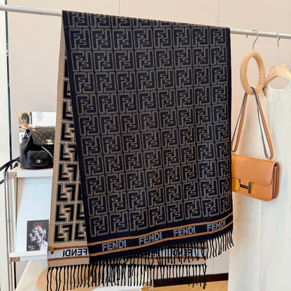 Fashionable FF Letter Scarf