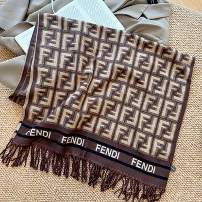 Fashionable FF Letter Scarf