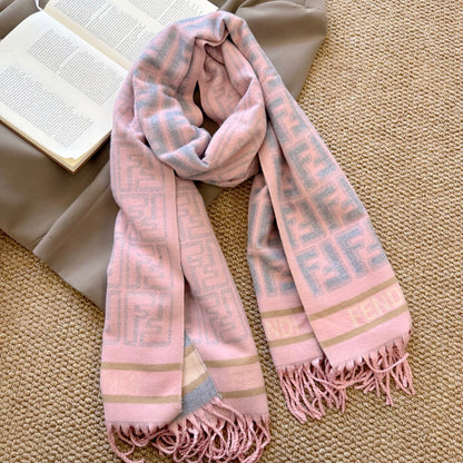 Fashionable FF Letter Scarf