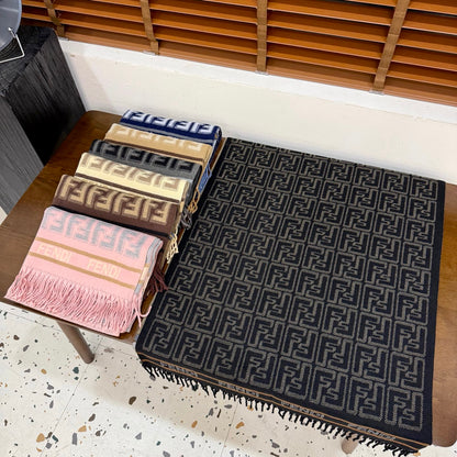 Fashionable FF Letter Scarf