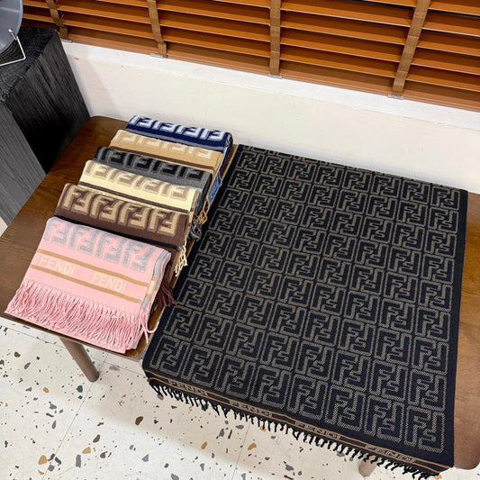 Fashionable FF Letter Scarf