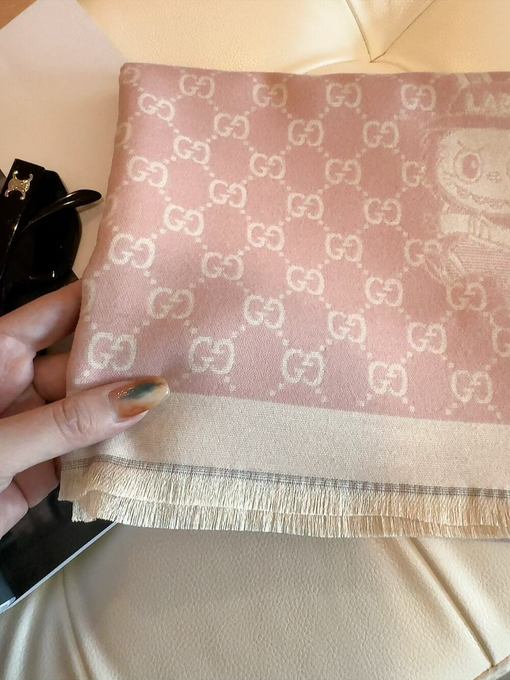 Fashionable CC Letter Scarf