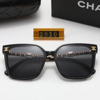 8-Color Fashion Double C Frame Mirror Temple Polarized Sunglasses