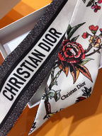 Stylish CD Letter Pattern Silk Scarf