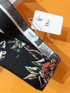 Stylish CD Letter Pattern Silk Scarf