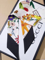 Stylish GG Letter Pattern Silk Scarf