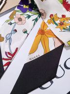 Stylish GG Letter Pattern Silk Scarf